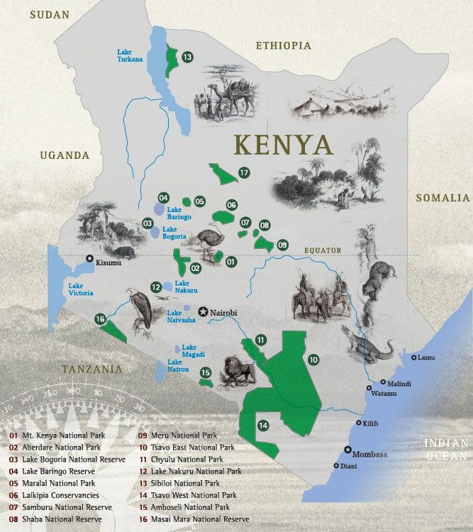 Kenya map